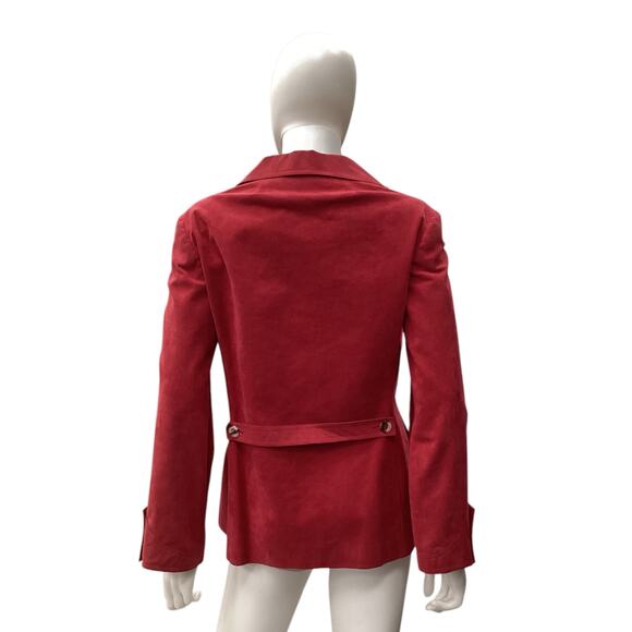 Vintage Lillie Rubin Women’s Blazer Size M Ultrasuede Front Pockets Cool Buttons - Picture 3 of 4